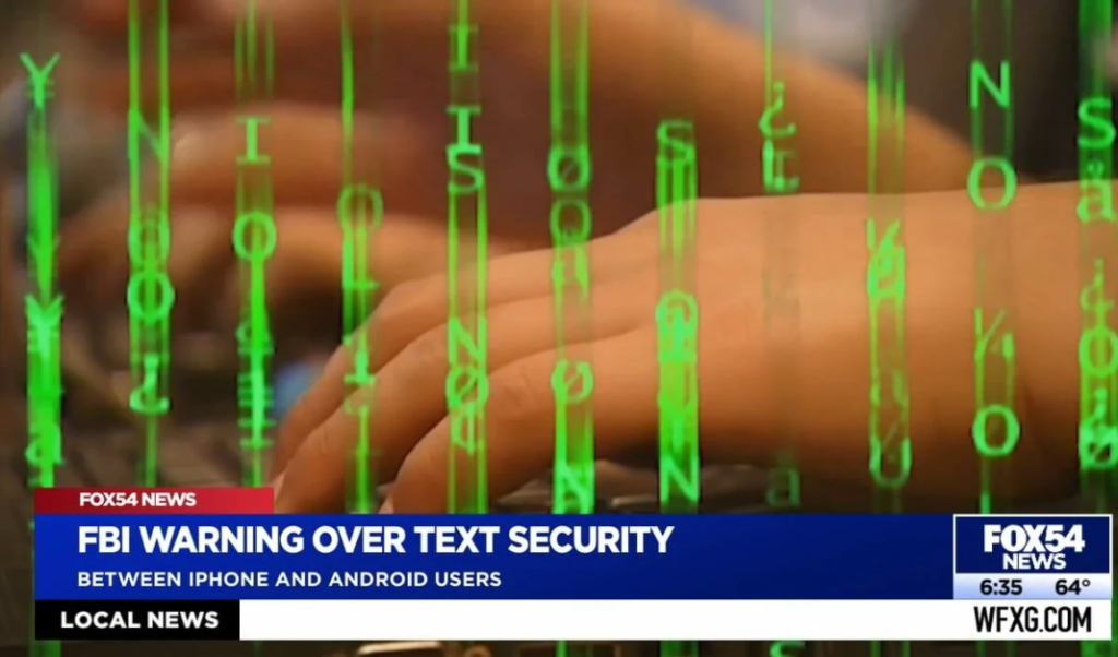 FBI warns iPhone Android text messages